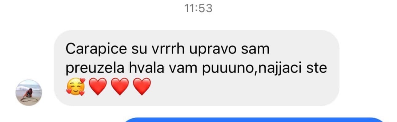 Utisak zadovoljne mušterije DS Socks
