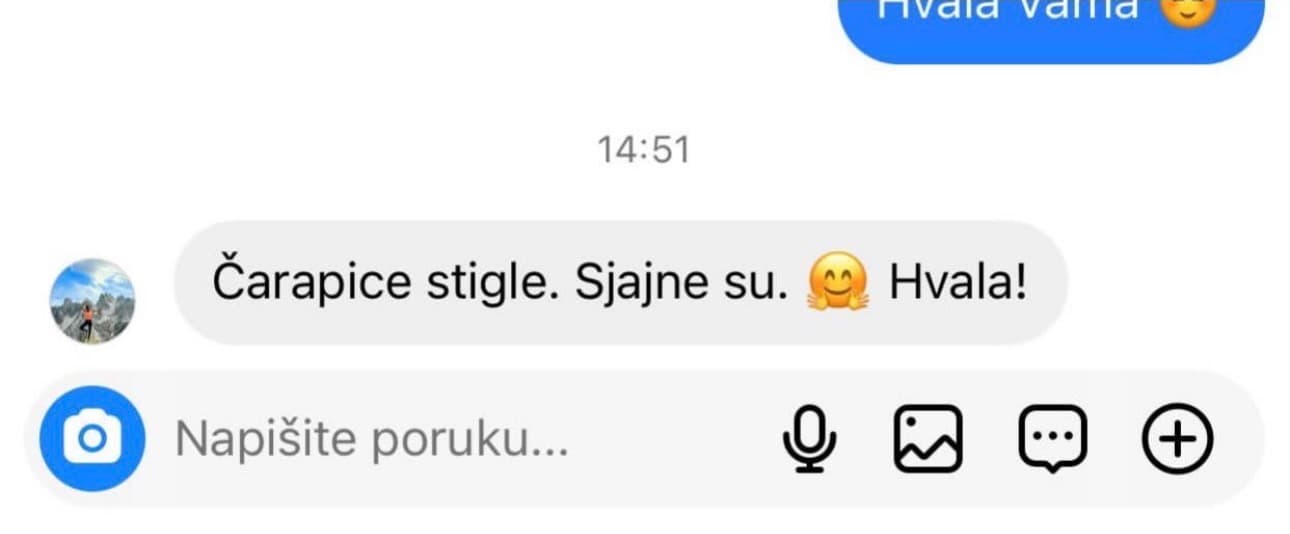 Utisak zadovoljne mušterije DS Socks