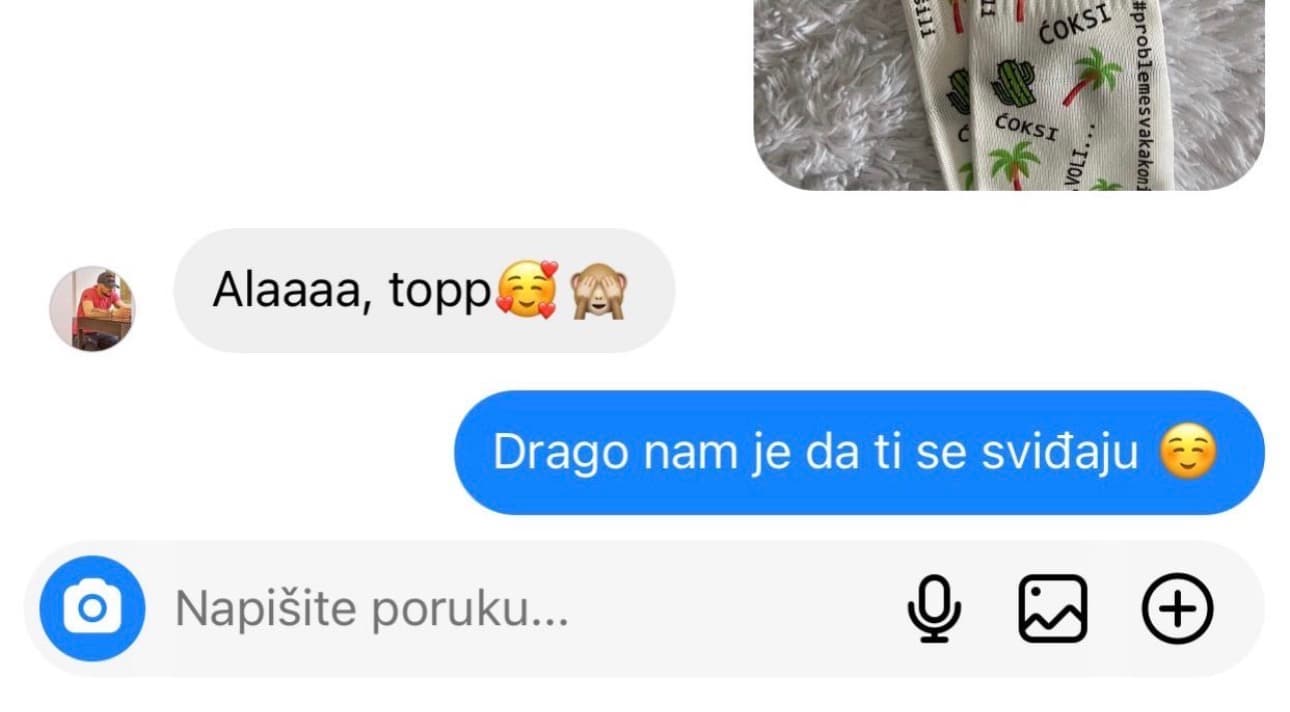Utisak zadovoljne mušterije DS Socks