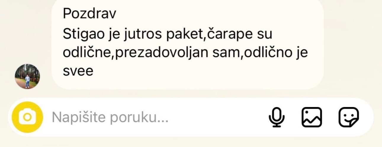 Utisak zadovoljne mušterije DS Socks