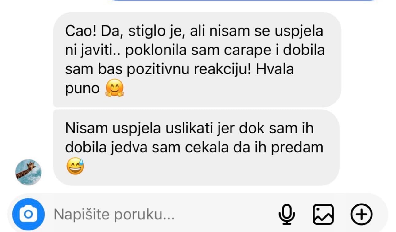 Utisak zadovoljne mušterije DS Socks