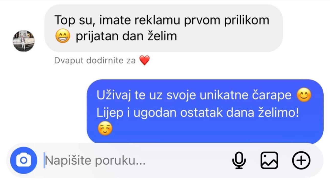 Utisak zadovoljne mušterije DS Socks