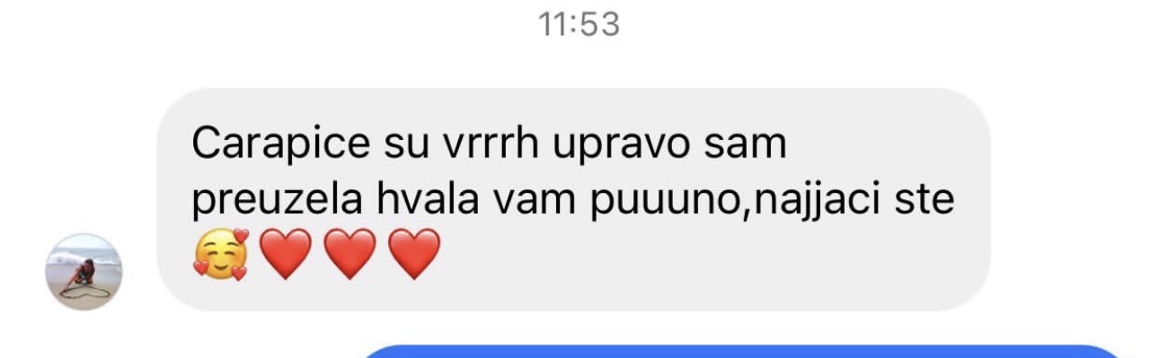 Utisak zadovoljne mušterije DS Socks