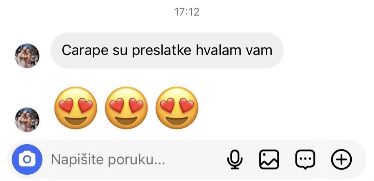 Utisak zadovoljne mušterije DS Socks