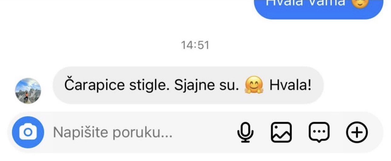 Utisak zadovoljne mušterije DS Socks
