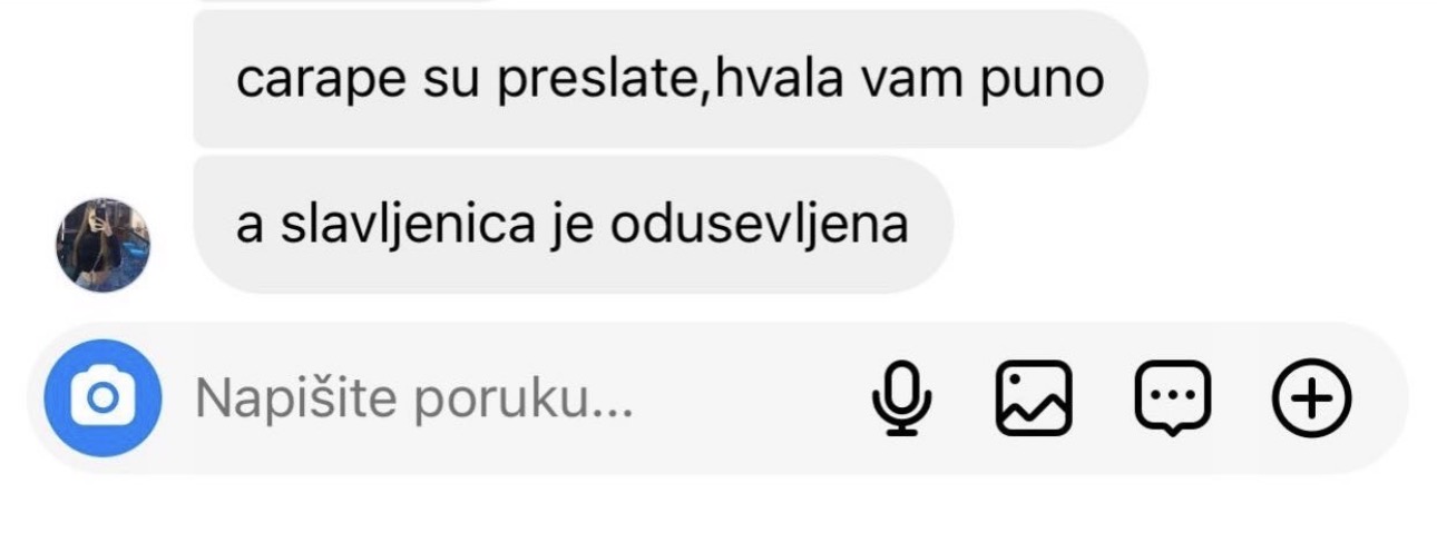 Utisak zadovoljne mušterije DS Socks
