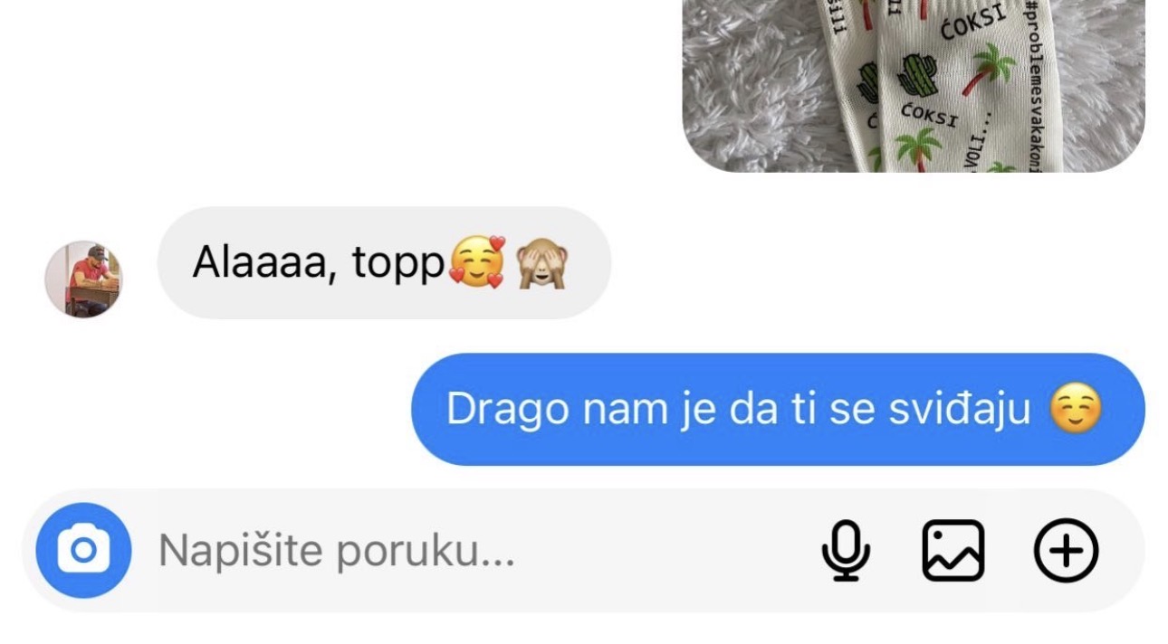 Utisak zadovoljne mušterije DS Socks