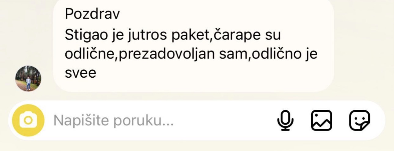 Utisak zadovoljne mušterije DS Socks